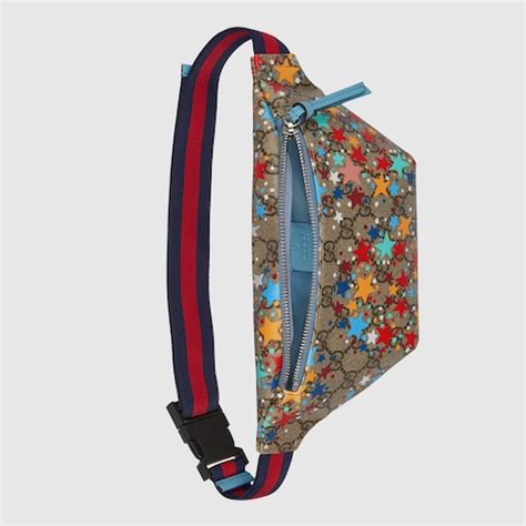 gucci kids stars print faux leather belt bag|Children's GG star print belt bag .